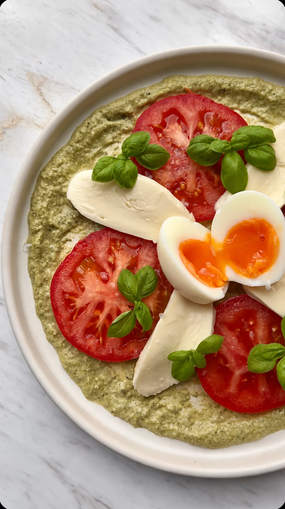 Egg caprese salad recipe by One Plate Girl